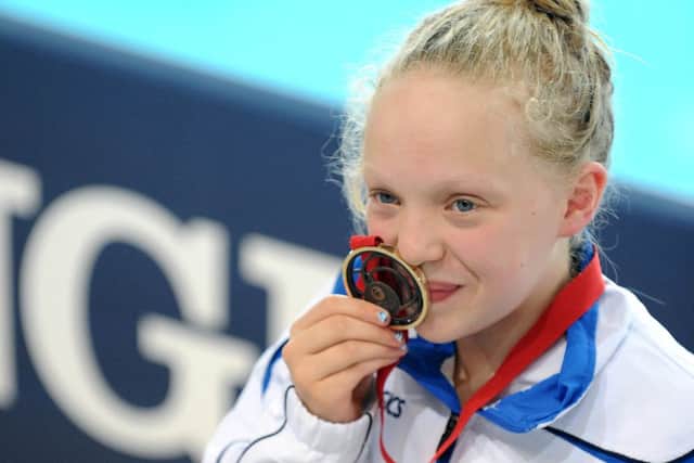 The 13yr old with her Bronze medal. Picture: TSPL