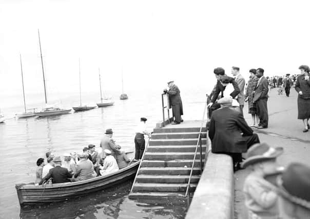 The Almond River ferry crossing in operation in 1958. The crossing is set to be reinstated after a 13-year absence. Picture: TSPL