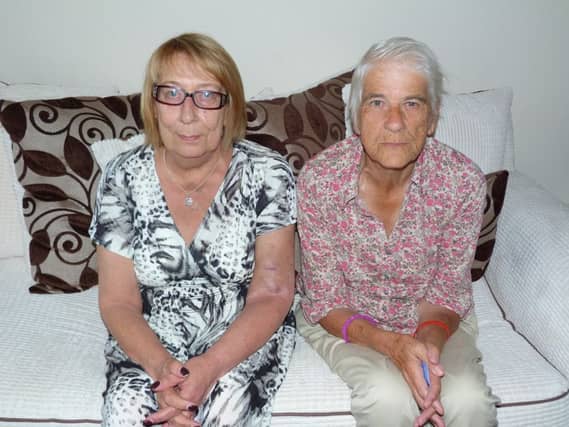 Dialysis patients Kathleen Sharp, left, and Mary MacKay. Picture: Moira Kerr