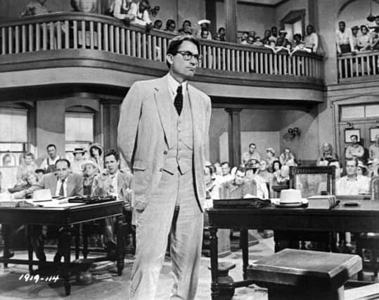 Gregory Peck as attorney Atticus Finch in To Kill a Mockingbird. Picture: AP