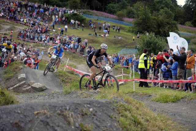 New Zealands Karen Hanlen on Glasgows Cathkin Braes. Picture: John Devlin
