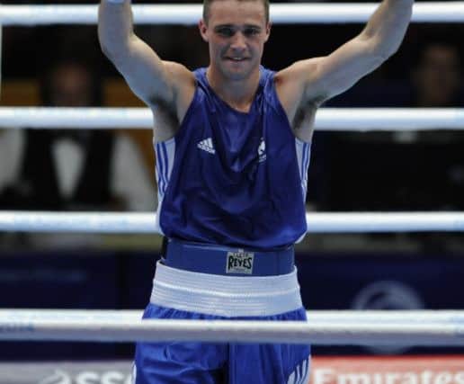 Scotland's Josh Taylor defeats Zack Davies of Wales. Picture: Andrew O'Brien