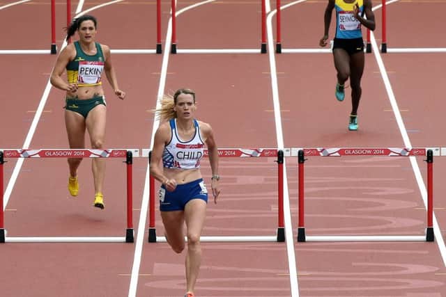 Eilidh Child won silver in the 400m hurdles final. Picture: Lisa Ferguson
