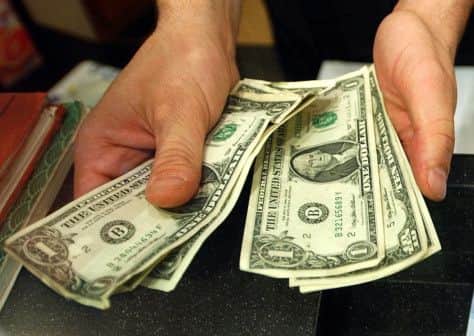 Traders reacted to news that the US economy was expanding at an annual rate of 4 per cent in the second quarter. Picture: AP