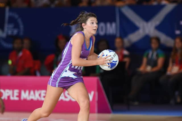 Scotland lost their netball tie against Northern Ireland today. Picture: Lorraine Hill