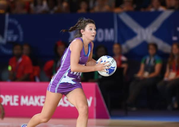 Scotland lost their netball tie against Northern Ireland today. Picture: Lorraine Hill