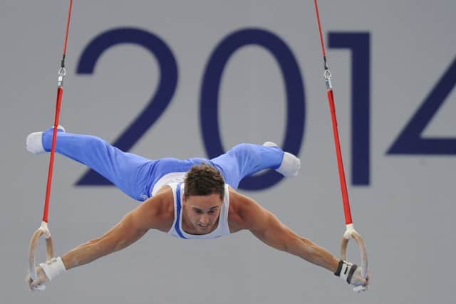 Daniel Keatings won a silver medal in the men's all-round final. Picture:
Neil Hanna