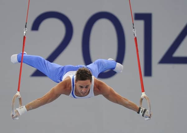 Daniel Keatings won a silver medal in the men's all-round final. Picture:
Neil Hanna