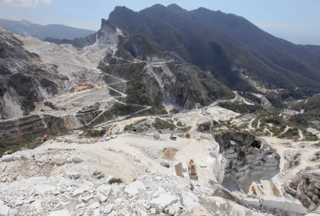 Marble has been quarried at Carrara since Roman times and was used by Canova for the Three Graces. Picture: Getty