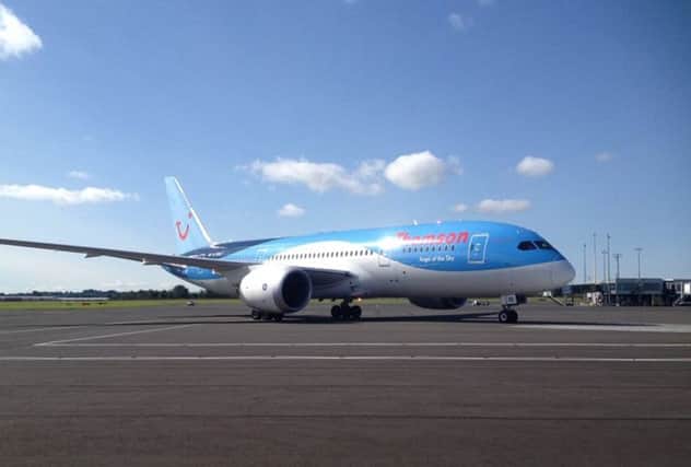 File photo of a Thomson aircraft. Picture: Complimentary
