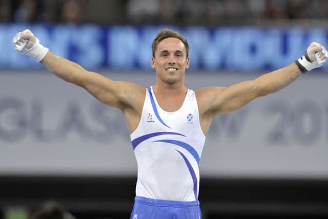Dan Keatings pulled off an ambitious routine and took gold - his third medal of the Games. Picture: Ian Rutherford