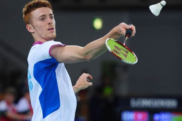 Merrilees had a slightly tougher match against Northern Irelands Tony Murphy but won through 21-15 21-8. Picture: TSPL