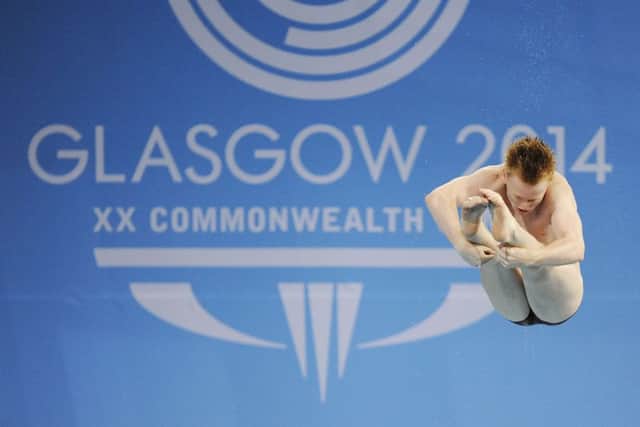 James Heatly of Scotland during one of his dives. Picture: Greg Macvean