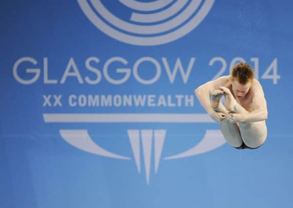 James Heatly of Scotland during one of his dives. Picture: Greg Macvean