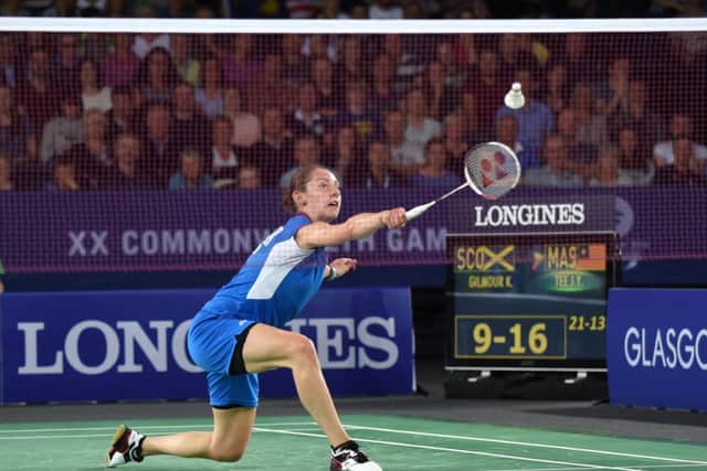 Kirsty Gilmour takes silver in Women's Badminton Singles tournament. Picture: Lorraine Hill