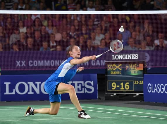 Kirsty Gilmour takes silver in Women's Badminton Singles tournament. Picture: Lorraine Hill