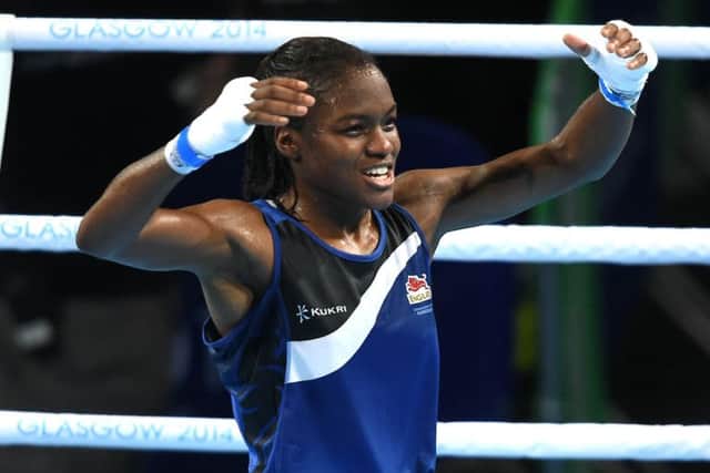 Nicola Adams celebrates winning gold. Picture: Lisa Ferguson