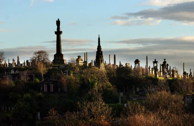 Glasgow's Necropolis is home to the graves of a number of the city's tobacco barons. Picture: Robert Perry