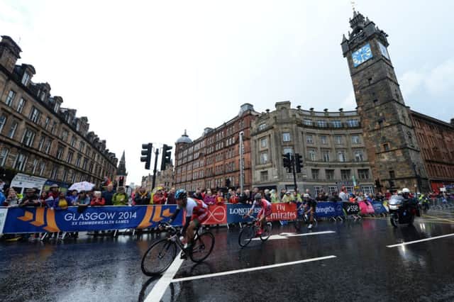 Geraint Thomas of Wales won the Commonwealth Games road race. Picture: SNS