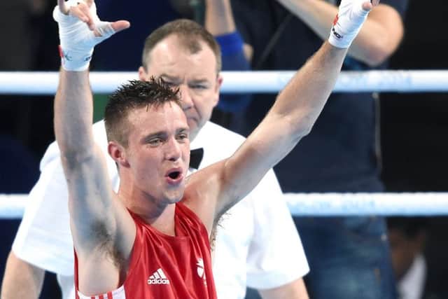 Josh Taylor of Edinburgh celebrates winning gold. Picture: Lisa Ferguson