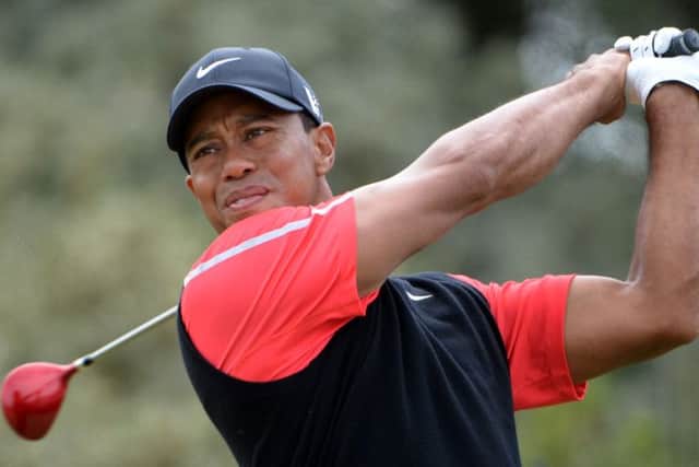 Tiger Woods in action at the 2013 Open. Picture: Jane Barlow