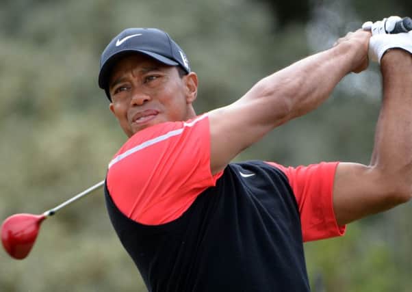 Tiger Woods in action at the 2013 Open. Picture: Jane Barlow