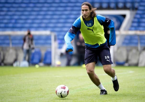 Bilel Mohsni pictured during Rangers training. Picture: SNS