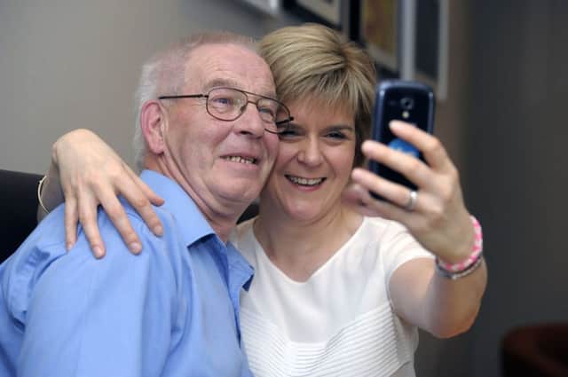 Sturgeon was encouraged into using the social media site. Picture: John Devlin