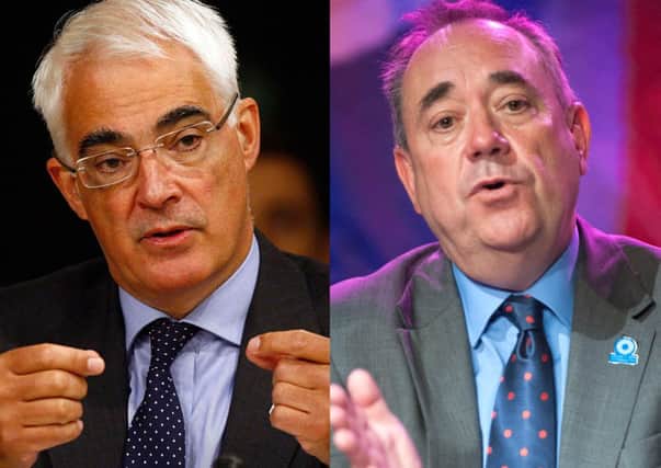 Alistair Darling and Alex Salmond face off in a TV debate tonight. Picture: PA
