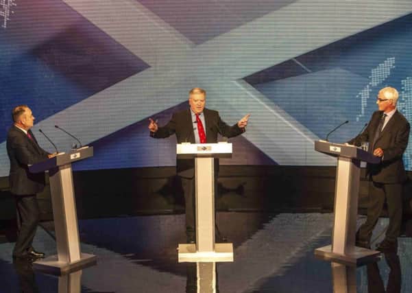 In front of a worldwide audience, the STV programme was billed by the broadcaster as the most important political debate in Scotlands history. Picture: PA
