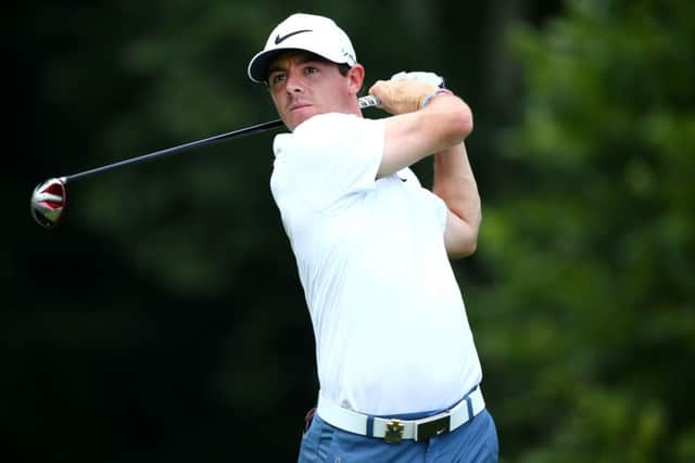 The extra strength has enabled McIlroy to drive the ball further. Picture: Getty