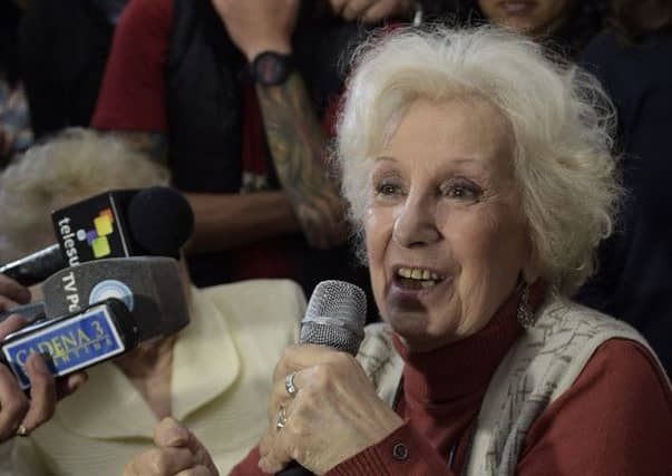 Estela de Carlotto celebrates discovery of her grandson but vows to fight for others Picture: Getty