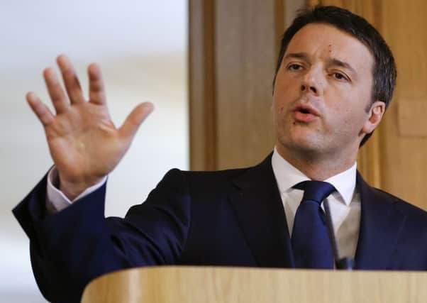 Prime Minister Matteo Renzi said conditions are worse than expected. Picture: Getty