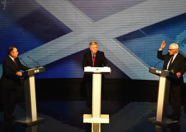 The First Minister and chairman of Better Together debated prospect of an independent Scotland. Picture: Getty