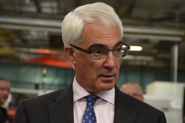 Alistair Darling visited Fife Fabrications yesterday. Picture: hemedia