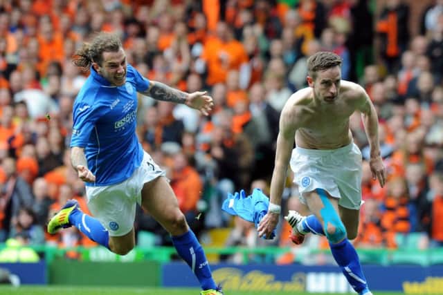 The strike-duo helped St Johnstone win their first ever Scottish Cup. Picture: Lisa Ferguson