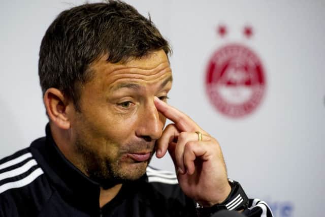 Aberdeen manager Derek McInnes chats to the media ahead of his side's Europa League tie with Real Sociedad. Picture: SNS