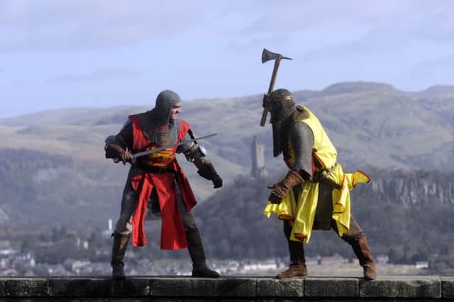 The celebrations included a Battle of Bannockburn reenactment. Picture: Greg Macvean