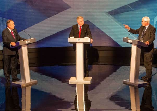 While polarised leaders of the two sides of the referendum campaign, Alex Salmond and Alastair Darling, go head-to-head, A Day of Dialogue will be thinking, discussing and brainstorming about how we handle Yes and No and what we might do to find solutions which are truly collaborative 
Picture: Getty Images