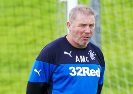 Rangers manager Ally McCoist. Picture: SNS