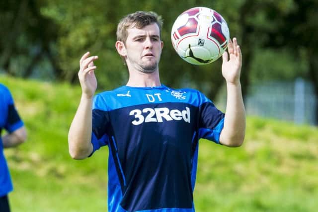 Manager Ally McCoist has challenged David Templeton, in training yesterday, to step up to the mark this season. Picture: SNS