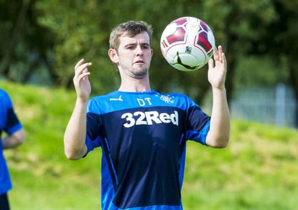 Manager Ally McCoist has challenged David Templeton, in training yesterday, to step up to the mark this season. Picture: SNS