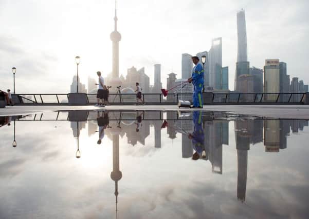 The skyline of the Lujiazui Financial District in Pudong, Shanghai. Photograph: Johannes Eisele/Getty