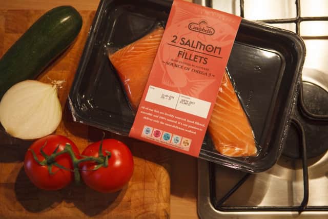Campbells Salmon Fillets sold at Aldi. Picture: Toby Williams