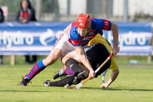 Legendary forward Ronald Ross scored the vital penalty as Kingussie won their Camanachd Cup semi-final. Photograph: Neil Paterson