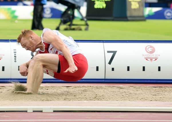 Greg Rutherford winning Commonwealth gold  at Hampden Park, but it is likely he will have to break the British record to win the European title. Picture: Lisa Ferguson