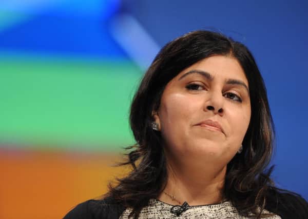 Baroness Warsi, who has warned that David Cameron will not be able to win a majority at the next election because he has failed to woo ethnic minorities. Picture: PA