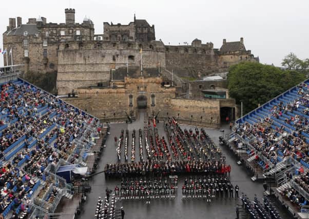 The Drumhead Service takes place to commemorate the centenary of the First World War at Edinburgh Castle. Picture: PA