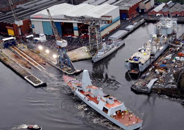 BAE's Govan shipyard on the River Clyde. Picture: Royal Navy