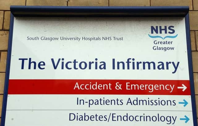 Victoria Infirmary in Glasgow had the highest rate of ICU night time discharges. Picture: Stephen Mansfield